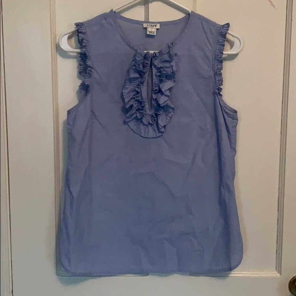 JCrew Baby Blue Shell Tank